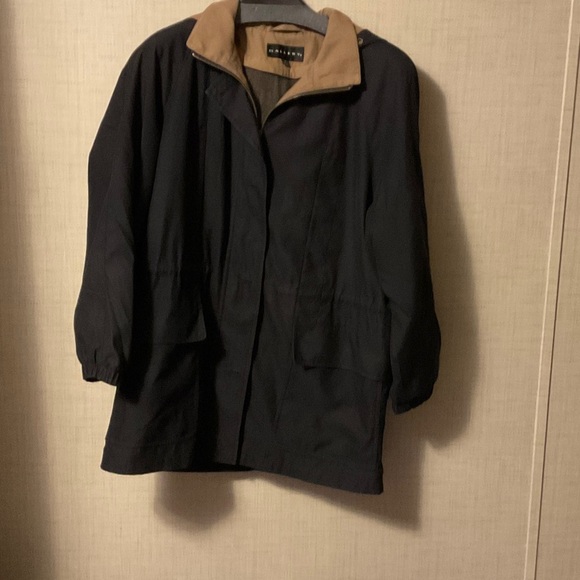 Gallery Black and Tan Raincoat - Picture 1 of 5